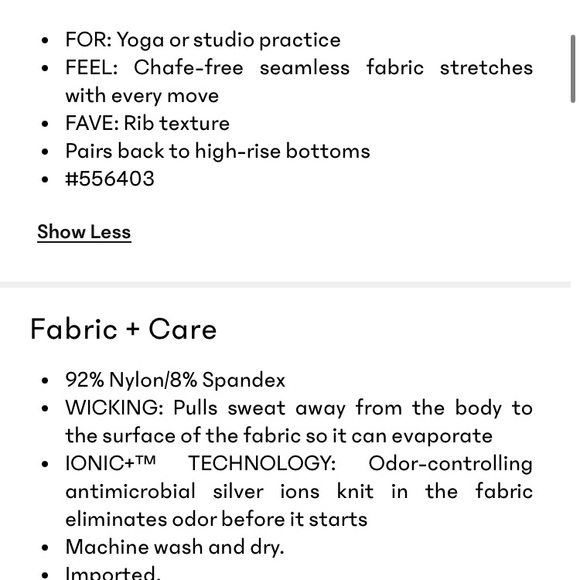 NWOT Athleta Aurora Seamless Crop Rib Tank - Picture 3 of 9